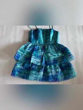 Adrianna Papell Teal Cocktail Dress